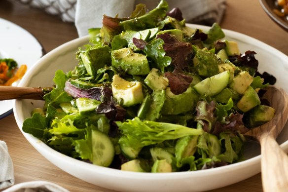 Green salad with dill vinaigrette.