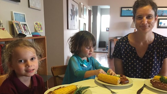 Apartment family: Buranda's Stephanie Jolly, with her daughters Veronica,6, and Josephine,2.