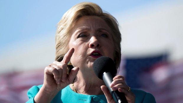 Democratic presidential candidate Hillary Clinton: a foe of Vladimir Putin.