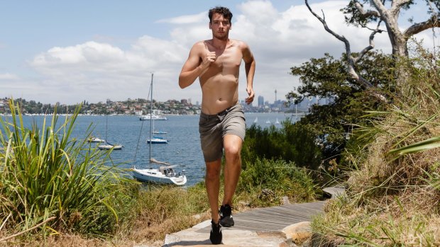 2016 City2Surf winner Harry Summers training for the Sun Run.