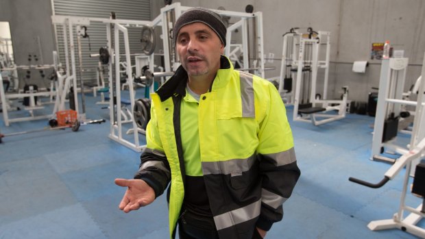 Jemal Abazi, relative of Sevdet Besim and owner of the Albanian Eagles youth gym in Dandenong. 