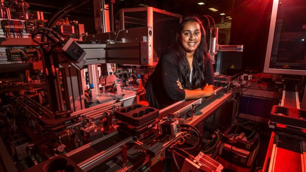 RMIT student Tenisha Fernando says engineering is a "full on" course but one she greatly enjoys.
