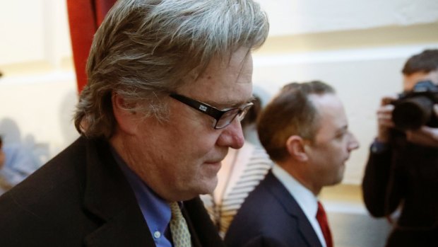 Bannon is still on the job, and Trump may keep him there, because while he has been disruptive inside the White House, he could be pure nitroglycerin outside.