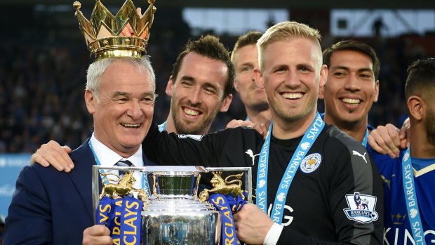 Long live the king: Claudio Ranieri has been sacked nine months after winning the title.