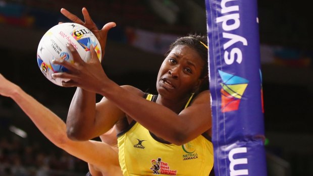 Star player: Jamaican goal shooter Romelda Aiken.