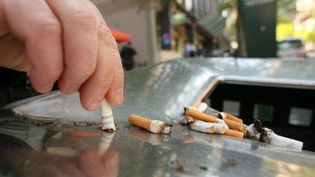 From Monday, it will be against the law to smoke in any outdoor area where food is served or consumed.