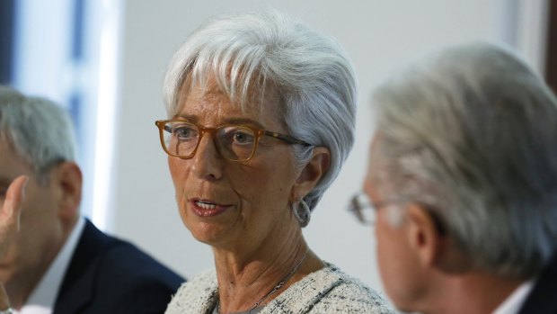 Christine Lagarde, managing director of the International Monetary Fund (IMF), in London on Friday. 