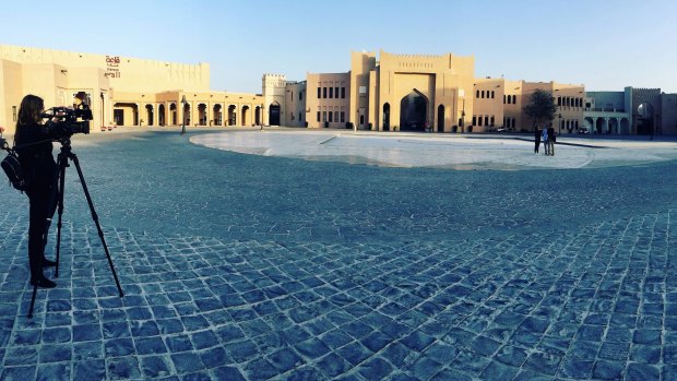 Katara Cultural Village in Doha. Security around this area was tight. 