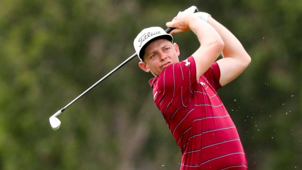 Tense times: Cameron Smith took out the title after a tense play-off across two extra holes.