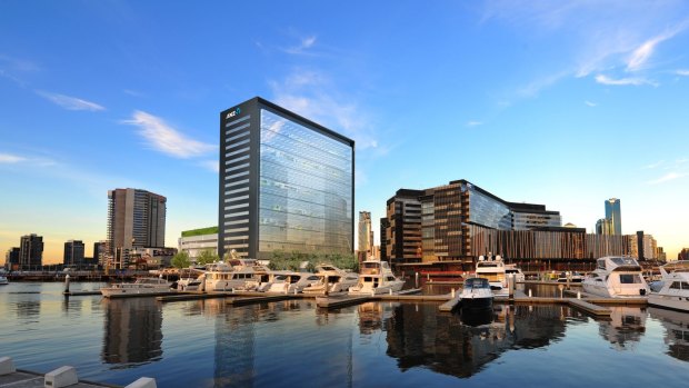 An artist's impression of  839 Collins Street, a Lendlease development in Docklands.
