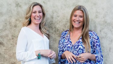 Justine Damond (left) with friend Eloise King. The pair ran mentoring workshops together through Soul Sessions in Sydney. 