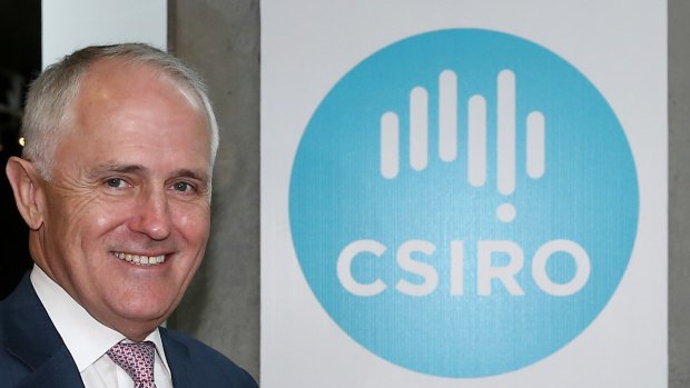 Prime Minister Malcolm Turnbull during a visit to CSIRO in December.