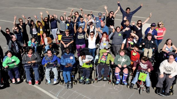 A camp run by Muscular Dystrophy Australia. Supplied 