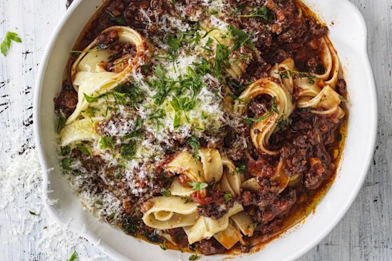 Neil Perry's wagyu bolognese sauce. 