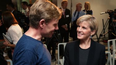 Dr Lomborg and Foreign Affairs Minister Julie Bishop earlier this year.