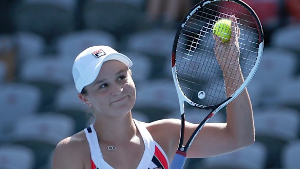 Ash Barty showed grace under fire in her match against Aryna Sabalenka.