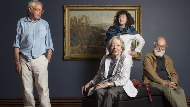 Greatest living artists (from left): Peter Kingston, Elisabeth Cummings, Cressida Campbell and Kevin Connor.
