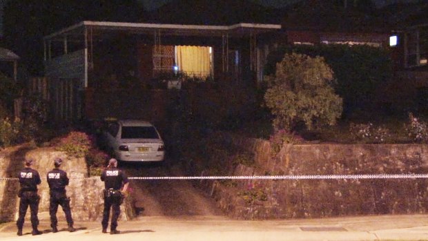 Police investigating the shooting in Baulkham Hills