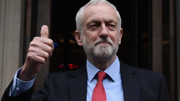 Labour Leader Jeremy Corbyn speaks to the media in London, United Kingdom. 
