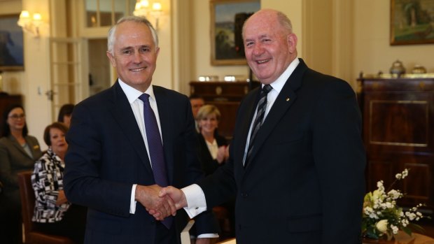 Lucky charm?: Governer-General Peter Cosgrove (right) is off to the World Cup.