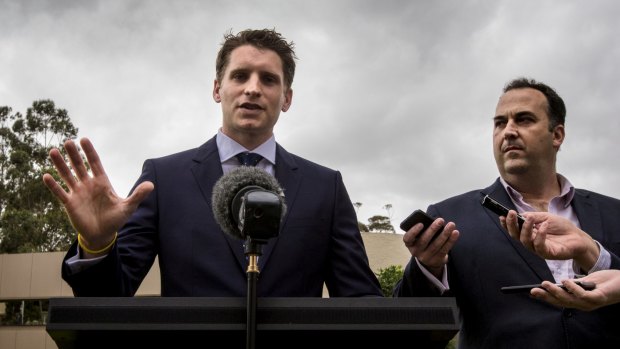 Andrew Hastie faced tough questions on the campaign trail in Canning.