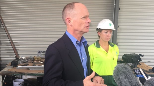 Premier Campbell Newman announces the LNP's 'Jobs of Tomorrow' scheme to target youth unemployment.