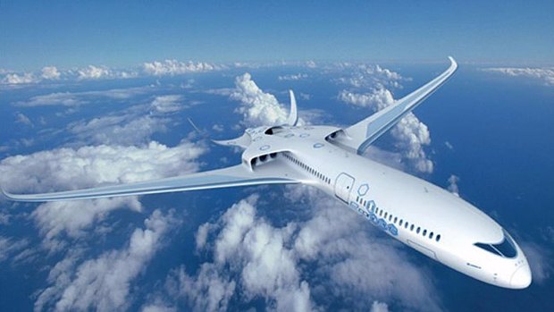 Concept hybrid electric airliner from Airbus and EADs in competition with magniX.