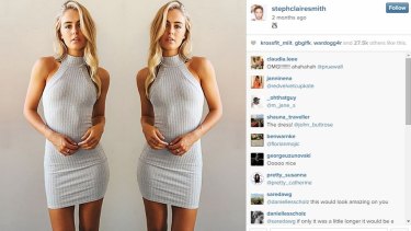Stephanie Smith poses for a fashionable post on Instagram.