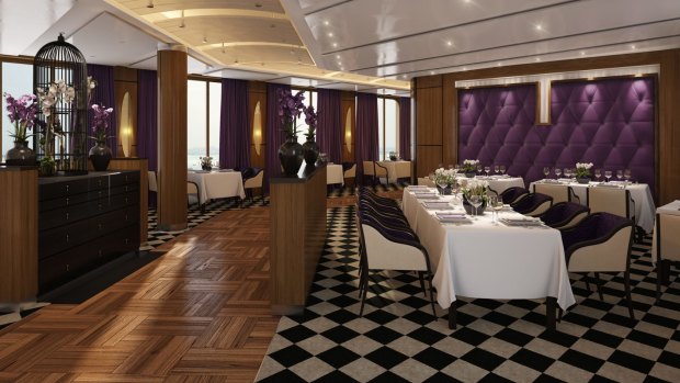 Salt Grill on board Pacific Aria.