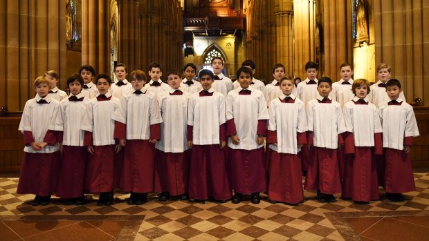 The boys of St Mary's Cathedral Choir. 