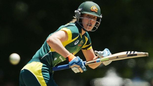 Formidable partnership: Ellyse Perry combined with Meg Lanning to help sink the West Indies. 
