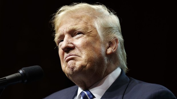 Republican presidential candidate Donald Trump speaks at a rally in Canton, Ohio, last week.