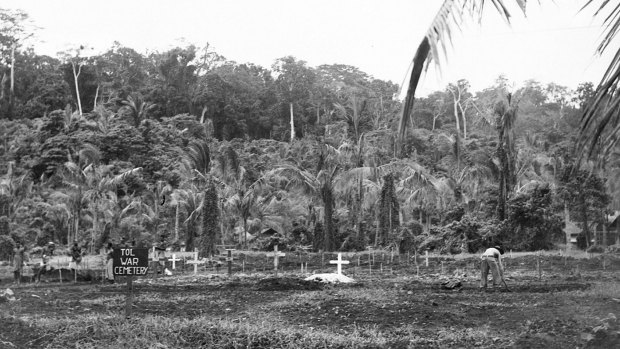 Some of the 160 soldiers massacred at Tol were buried in a nearby cemetery, while others remained in mass graves.