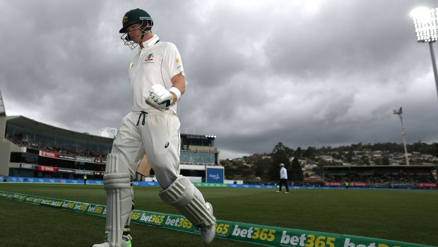 Facing the storm: Steve Smith has been tasked with rebuilding the Test side.