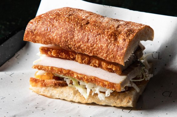 Hot pork belly and crackling rolls will be on rotation at Le Shoppe.