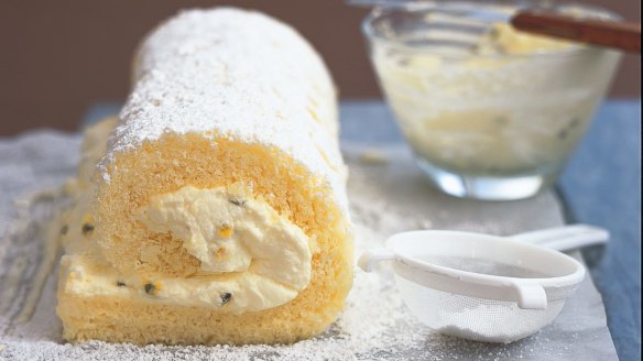 Roll up, roll up: Sponge roll with passionfruit cream