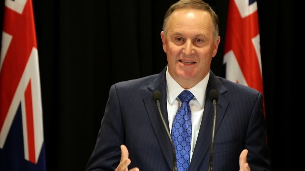 New Zealand Prime Minister John Key announced his resignation in Parliament on Monday.