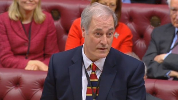 Lord Michael Bates dramatically resigned at the House of Lords after making a heartfelt apology for his tardiness.