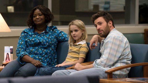 <i>Gifted</I> sees Chris Evans (right) play a taciturn boat mechanic whose seven-year-old niece and ward turns out to be a mathematics prodigy of internationally significant talent.