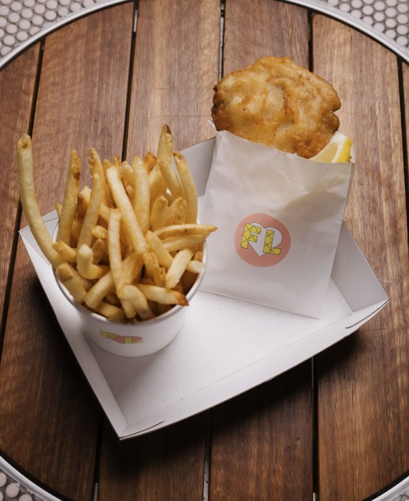 Fish and chips from Manly Wharf's Fish and Lemonade. 