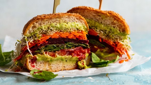 Now that's what you call a salad sandwich.