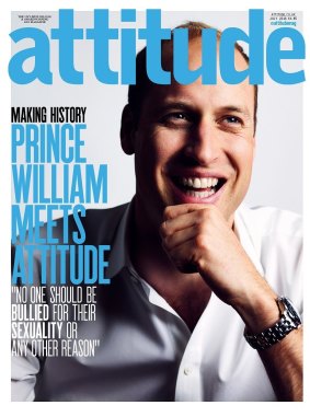 Prince William's history making cover for gay publication, Attitude.