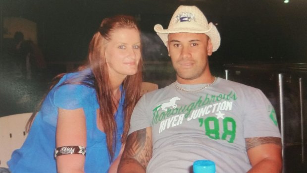 Ricardo Young and his partner, Nakita Regan. Mr Young, a New Zealander, has been detained on Christmas Island because his visa was revoked. 