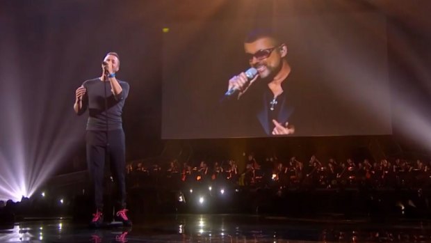 Chris Martin's "duet" with George Michael was savaged by viewers.