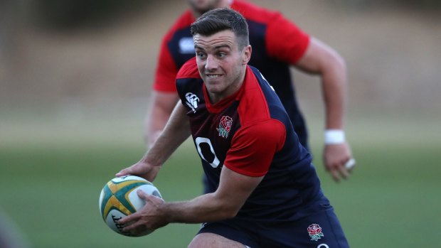 Ford hits top gear: England's George Ford trains in Melbourne ahead of the second Test against the Wallabies.