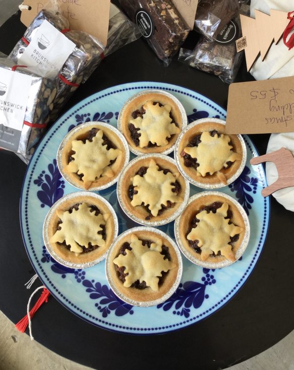 "Mince pies made with love" from chef Tracey Lister at Brunswick Kitchen.