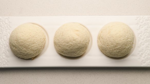 Dessert for dinner: Tuan Tuan's signature snow buns.