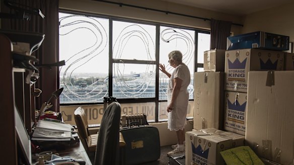 Myra Demetriou, the last resident of the iconic Sirius building in The Rocks, is packed up and ready to go.