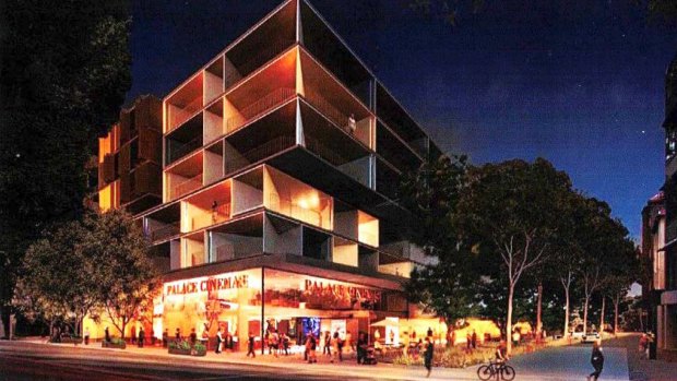 An artist's impression of the cinema complex proposed for Double Bay. 