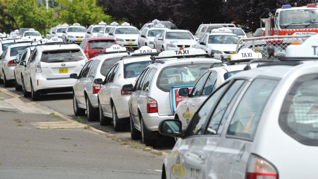 Taxi drivers will strike on Wednesday, worried about how they will be looked after when Uber comes to Canberra.